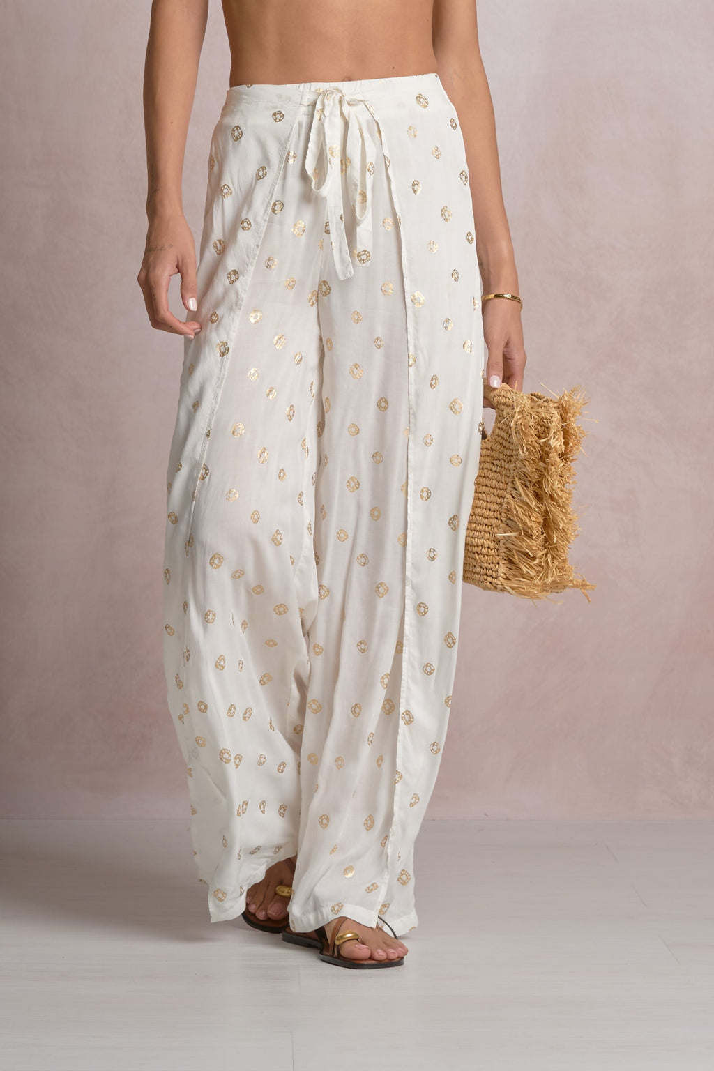 Renat Pant White Polka