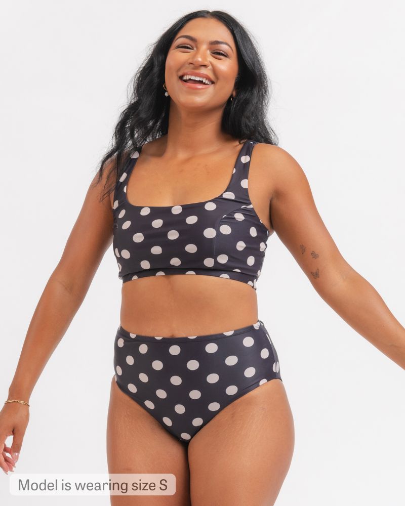 Retro Dot Scoop Bralette