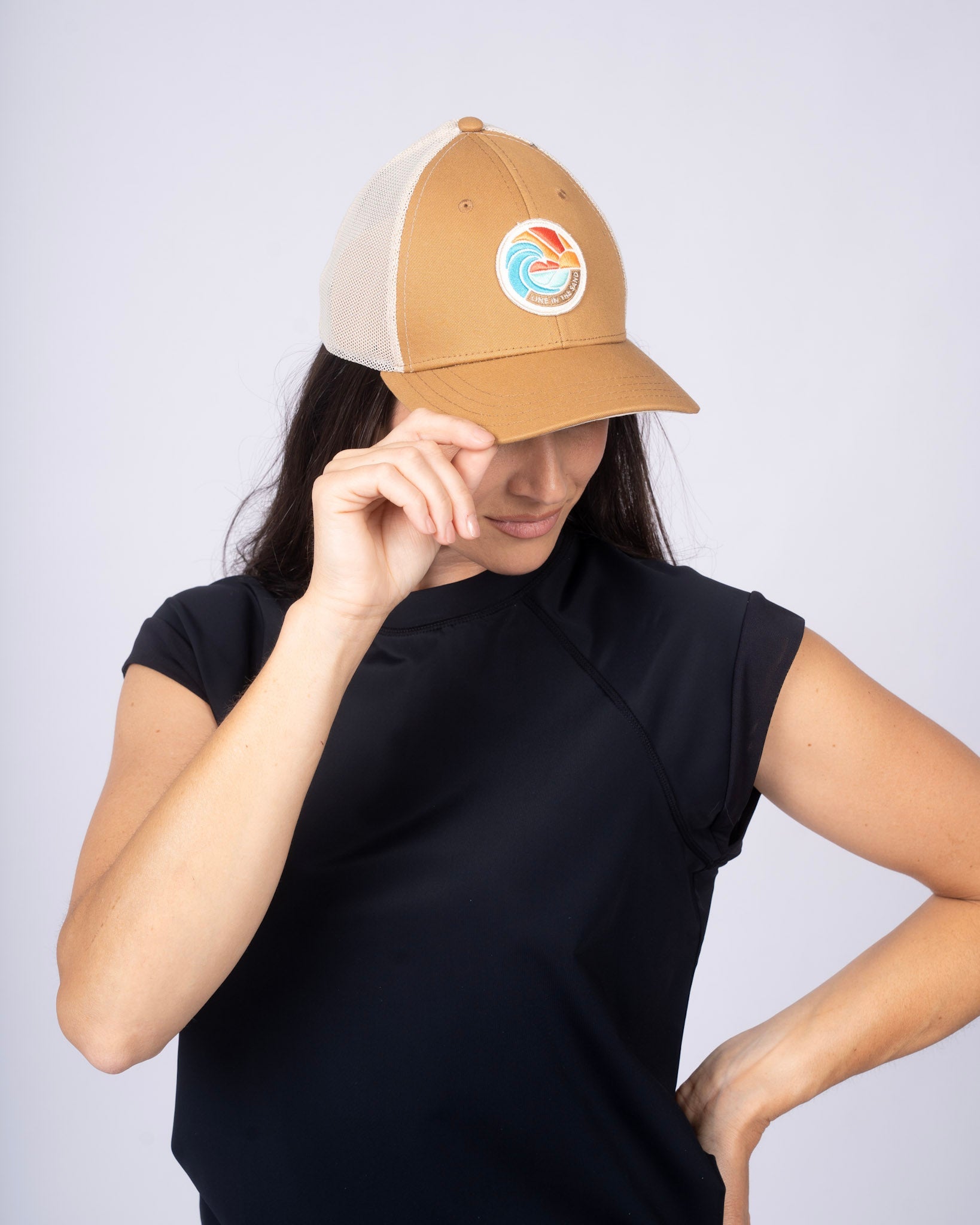Line In The Sand Retro Patch Hat