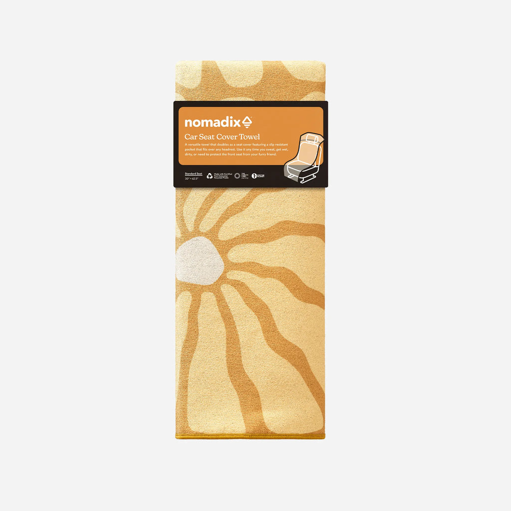 Car Seat Cover Towel: Lazy Daisy Gold