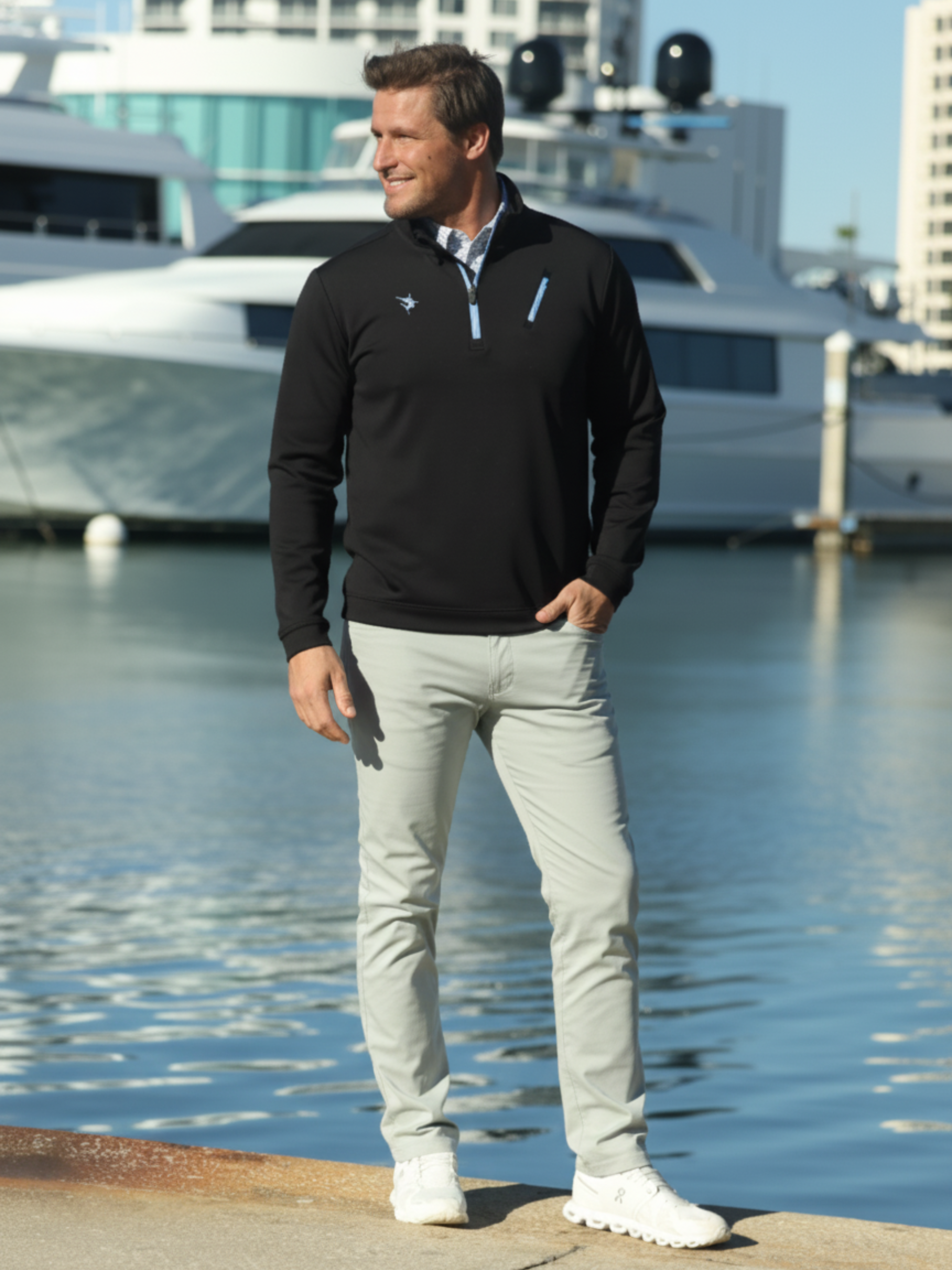 White Water Seaport Pants, Grey