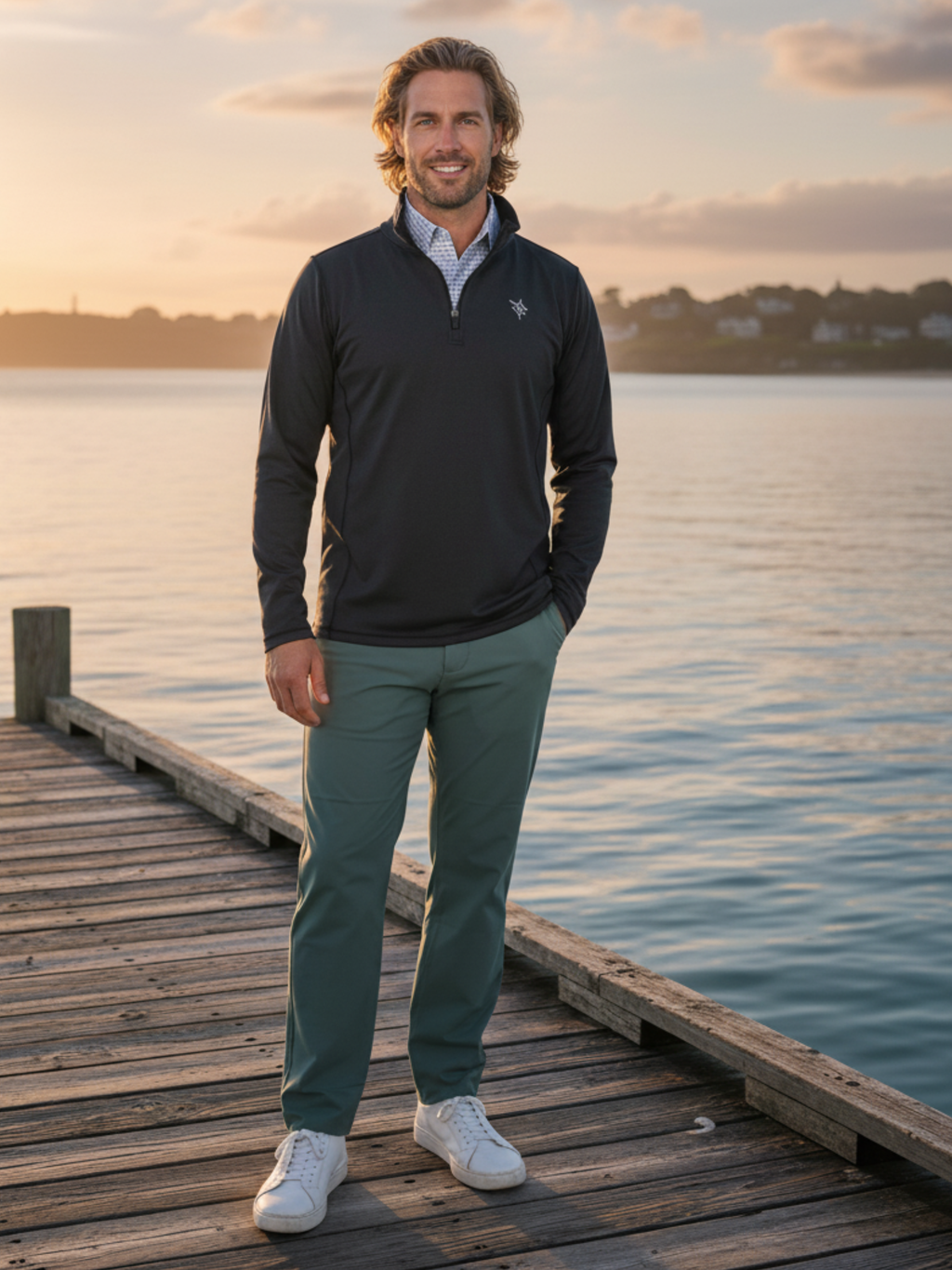 White Water Seaport Pants, Green