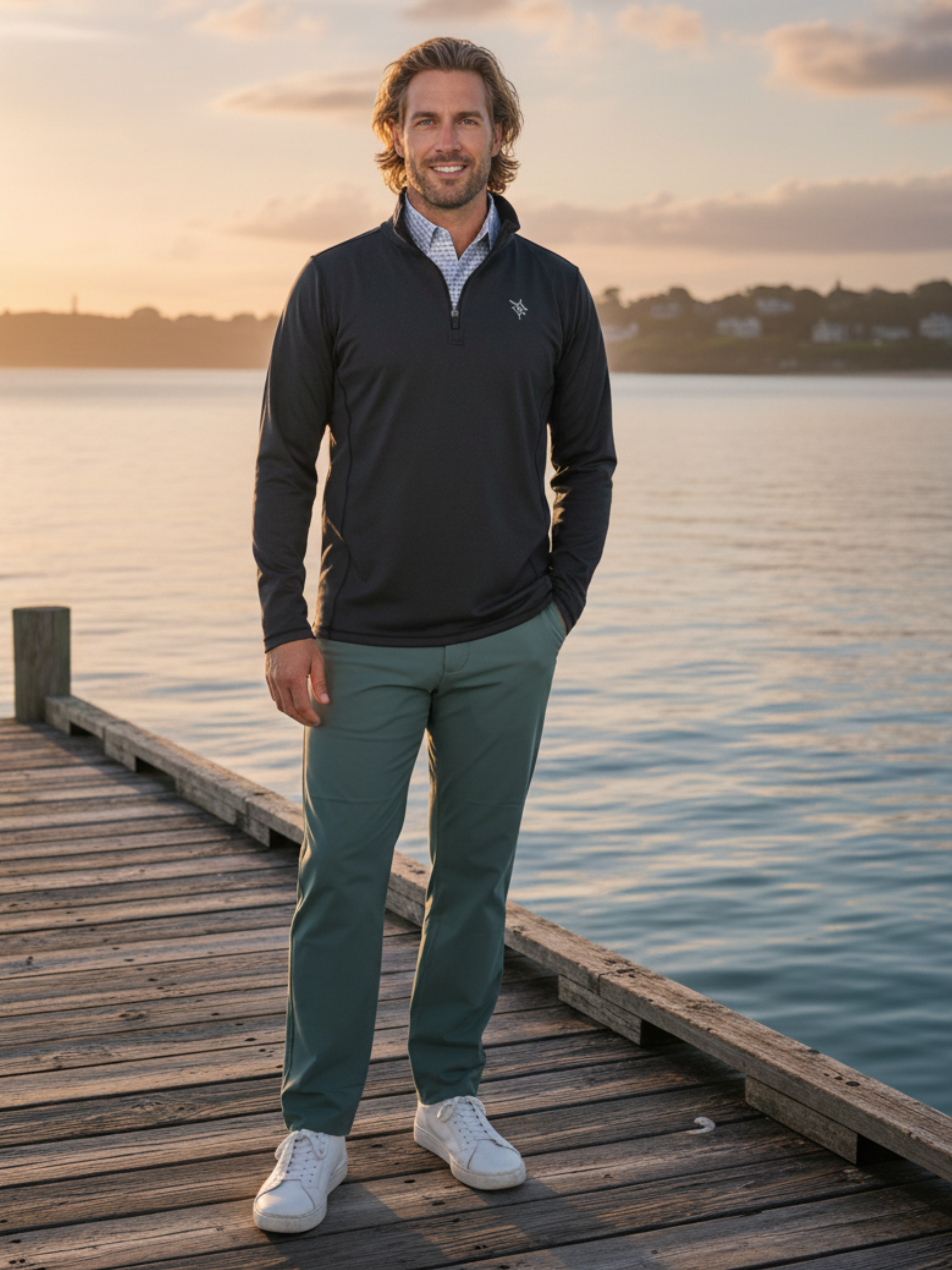 White Water Seaport Pants, Green