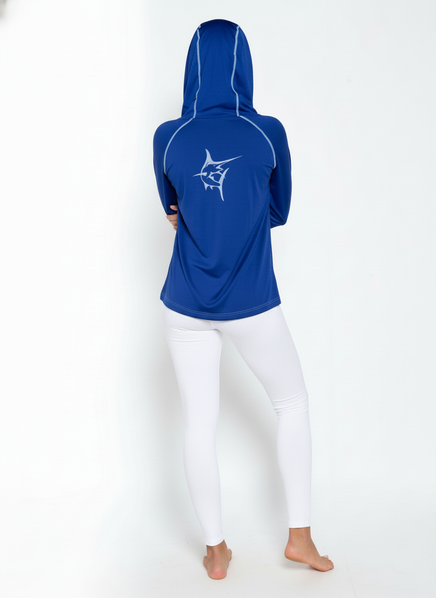 White Water Seaside Performance Hoody, Royal Blue