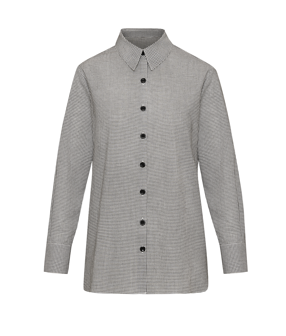 The Ansea Organic Cotton Button Down Shirt - Gray