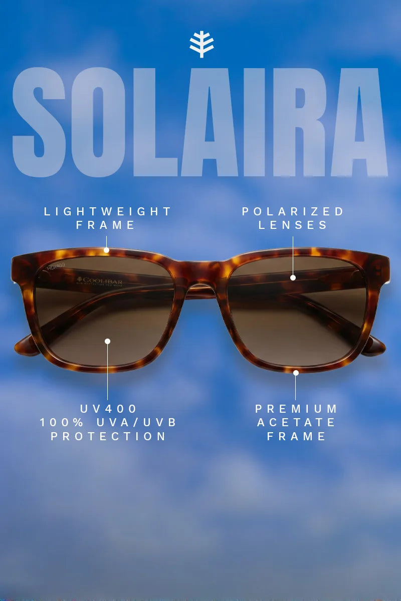 Solaira | Polarized Sunglasses | Amber Tortoise