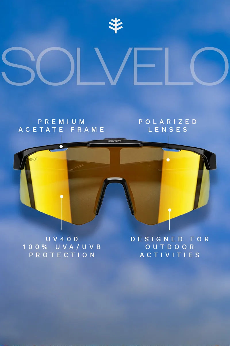 SolVelo | Polarized Sunglasses | Black Matte