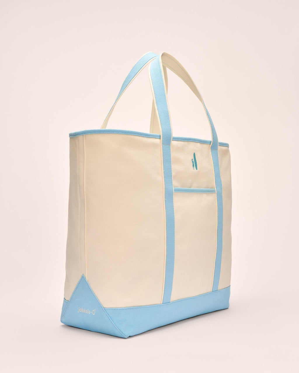 Johnnie-O Color Block Canvas Tote Bag, Breeze