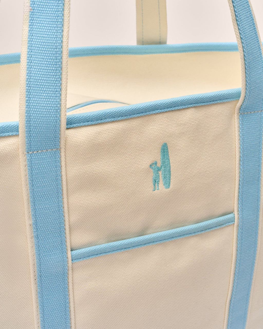 Johnnie-O Color Block Canvas Tote Bag, Breeze