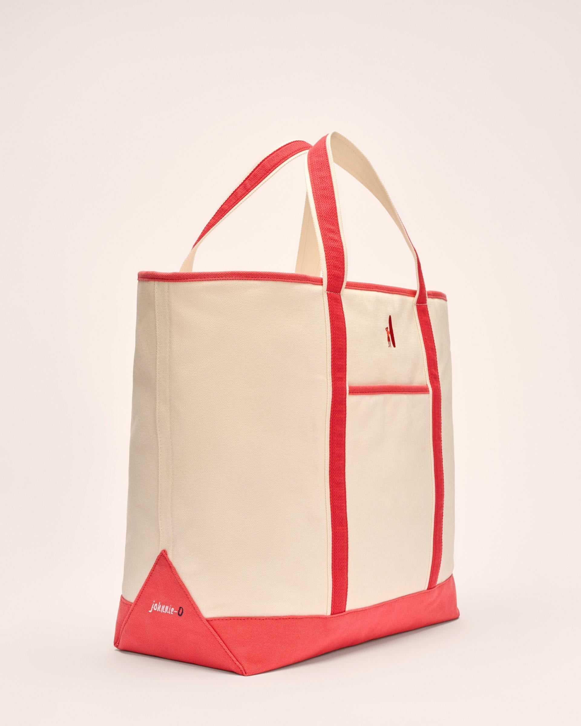 Johnnie-O Color Block Canvas Tote Bag
