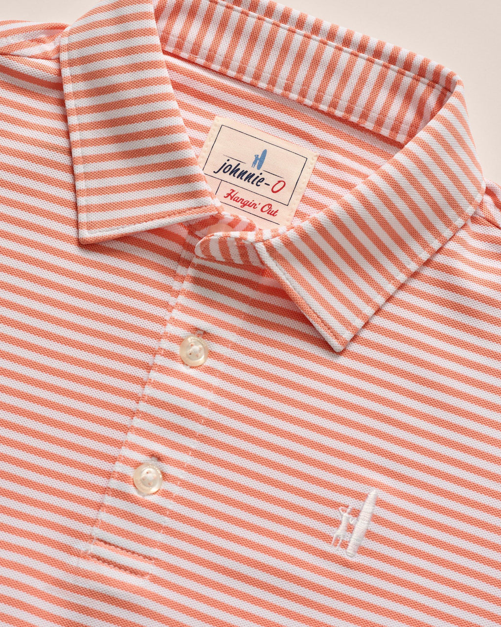 Johnnie-O Performance Mesh Jr. Polo - Hunter Stripe