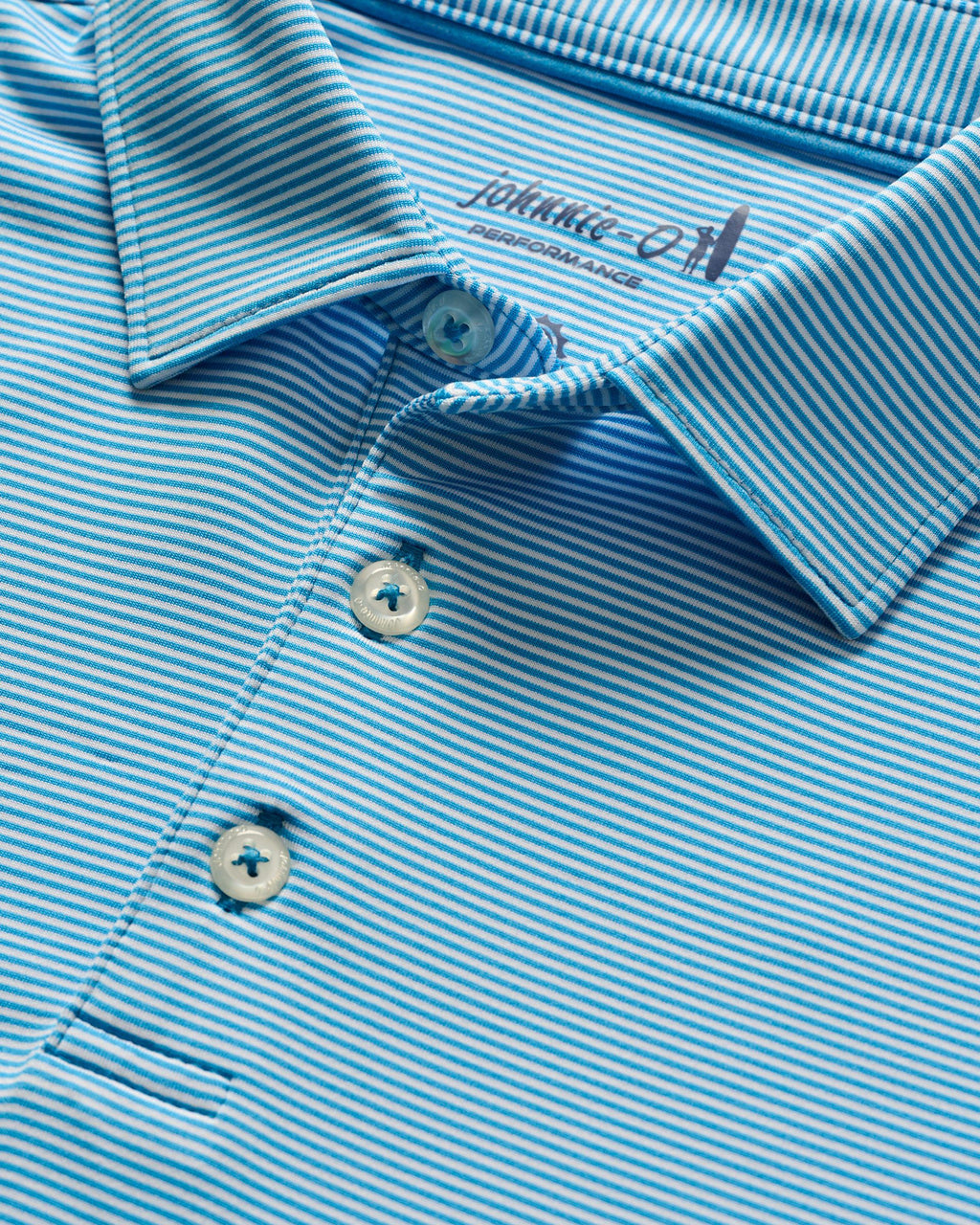 Johnnie-O Performance Jersey Jr. Polo - Lyndonn Stripe