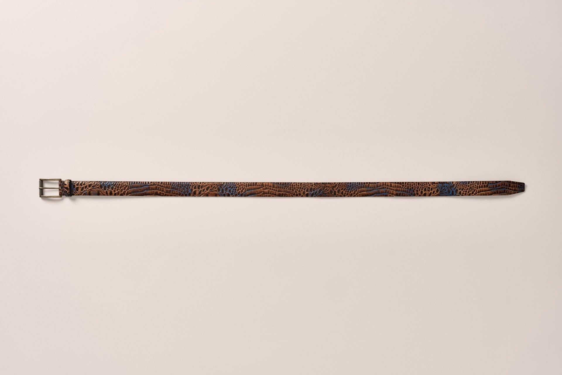 Johnnie-O Crocco Leather Embossed Belt