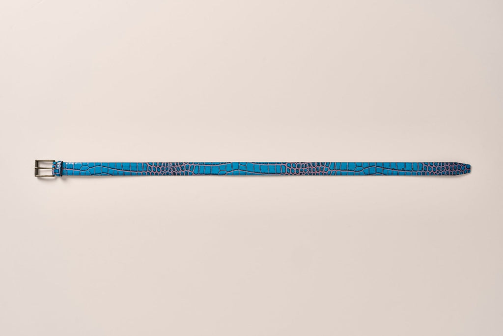 Johnnie-O Crocco Leather Embossed Belt