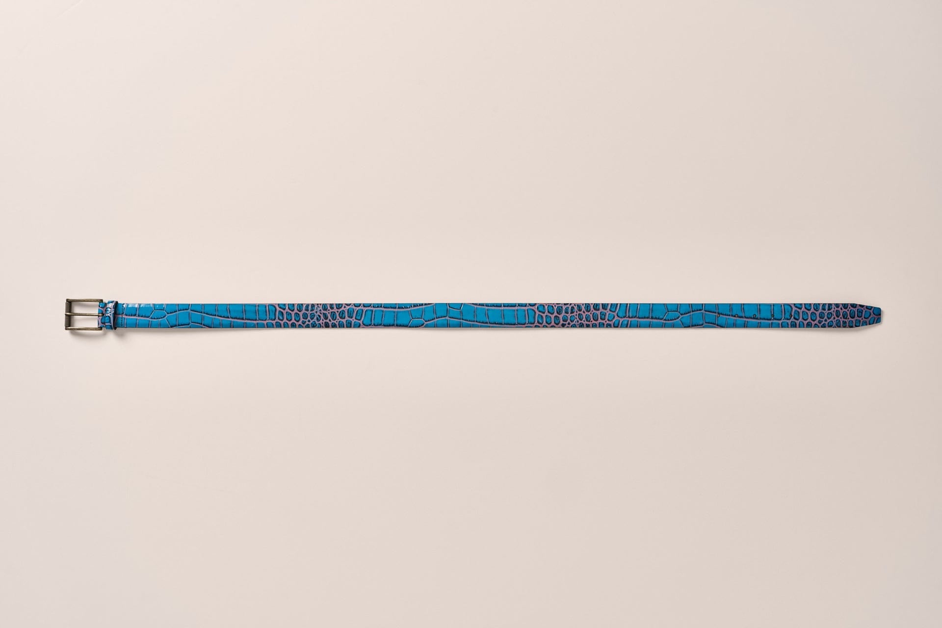 Johnnie-O Crocco Leather Embossed Belt