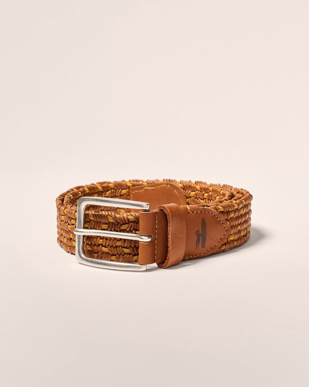Johnnie-O Tessuto Stretch Leather Belt
