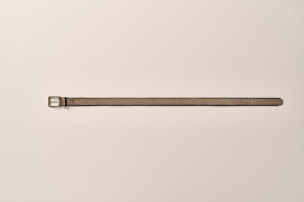 Johnnie-O Suede Belt, Tobacco