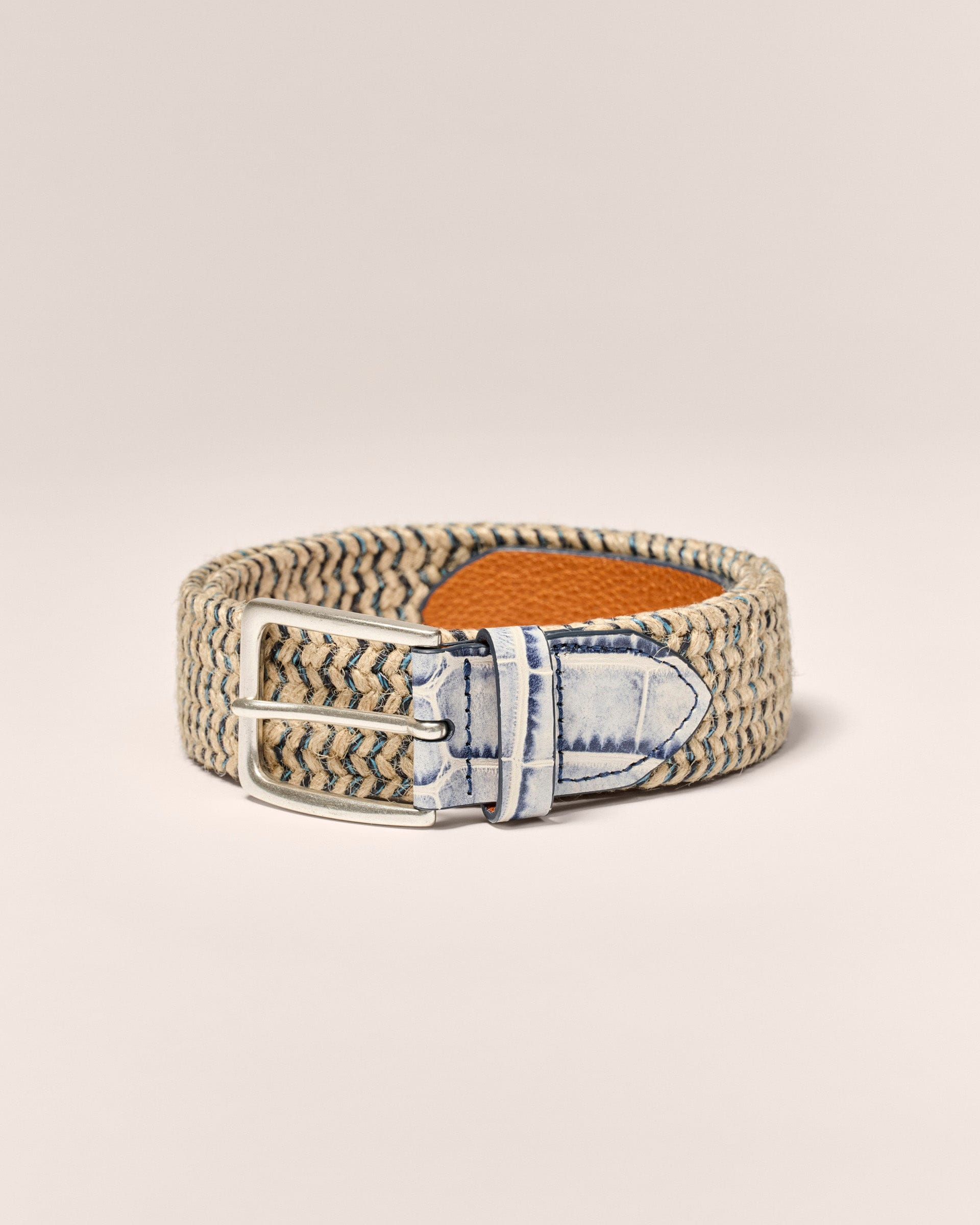 Johnnie-O Crocco Tip Italian Linen Belt