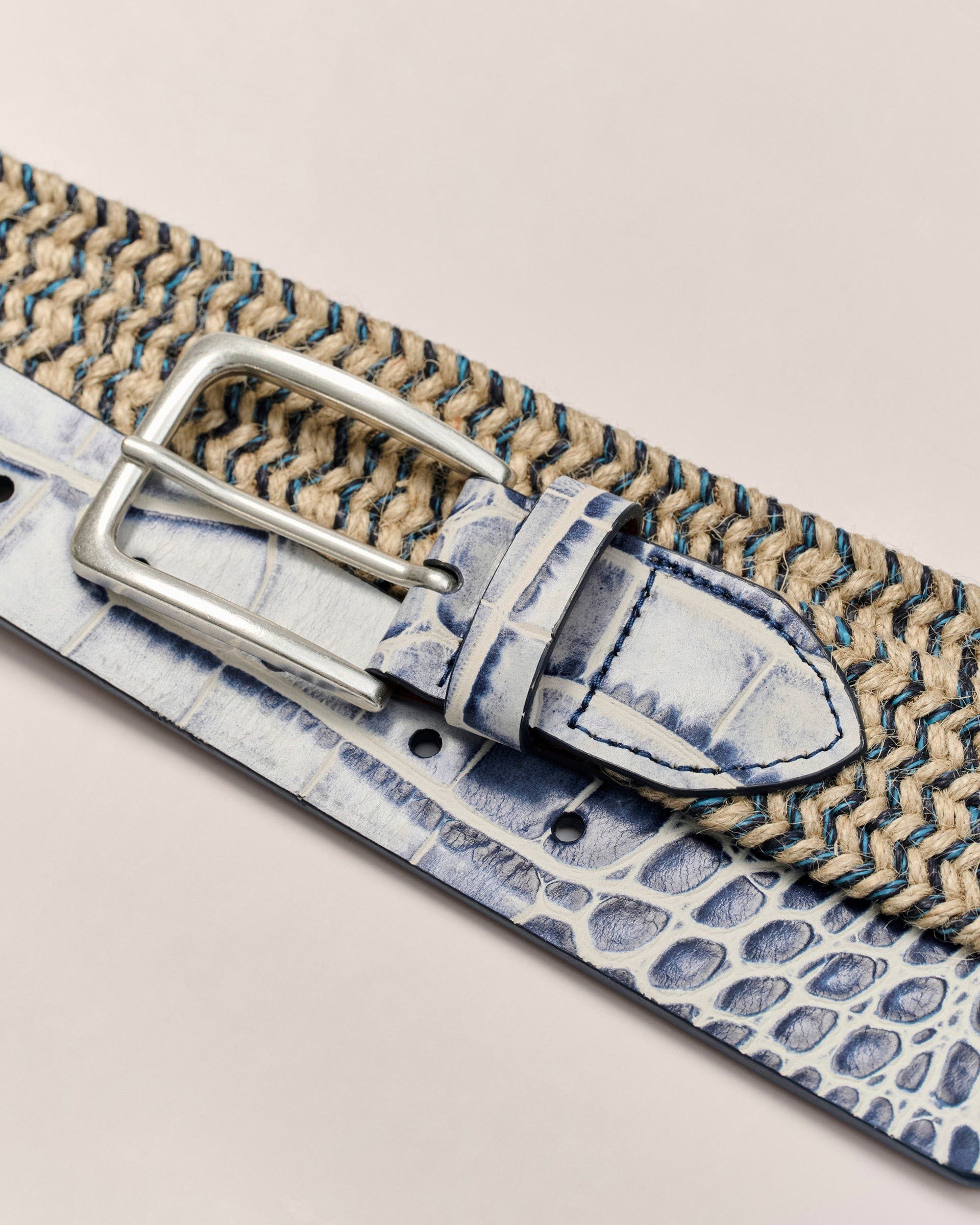 Johnnie-O Crocco Tip Italian Linen Belt