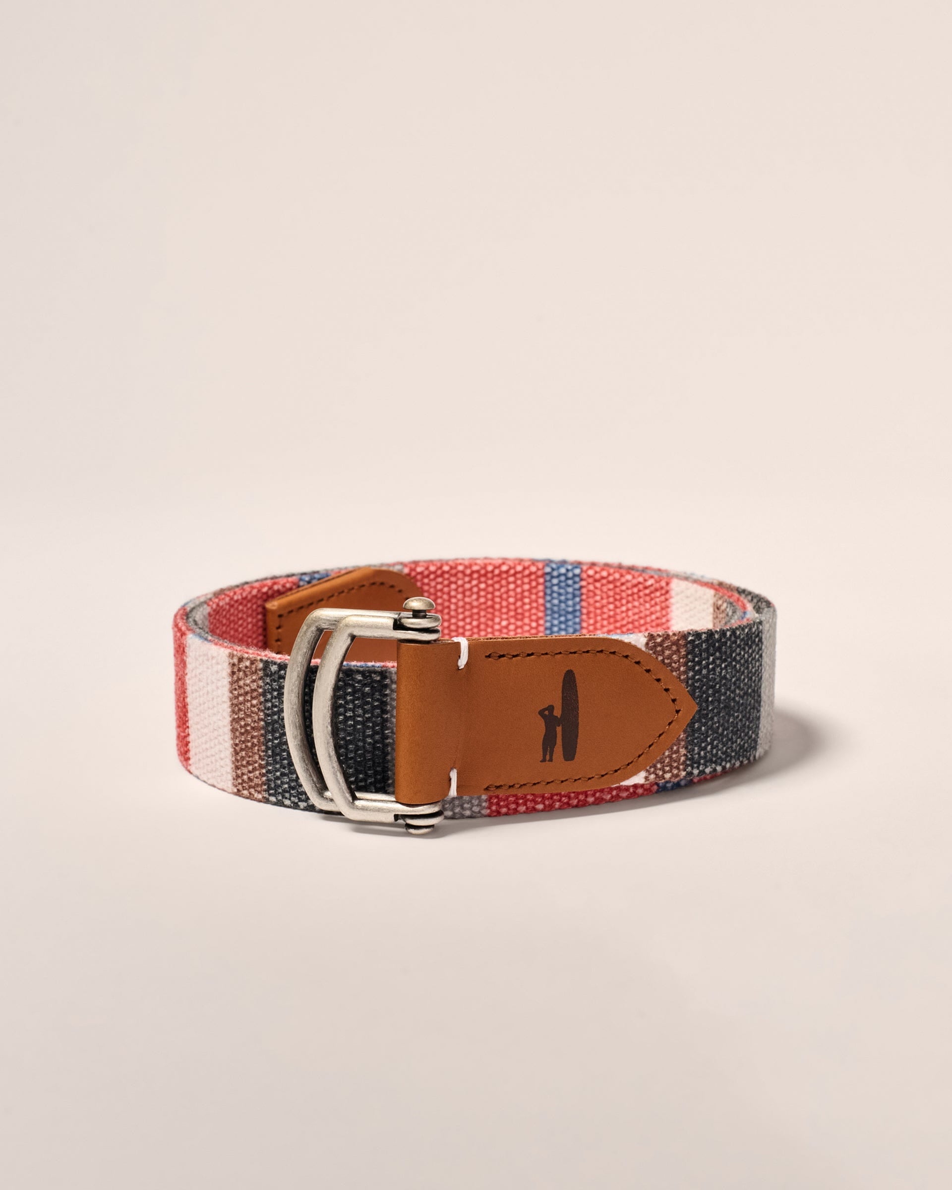 Johnnie-O Bowen D-Ring Canvas Striped Belt