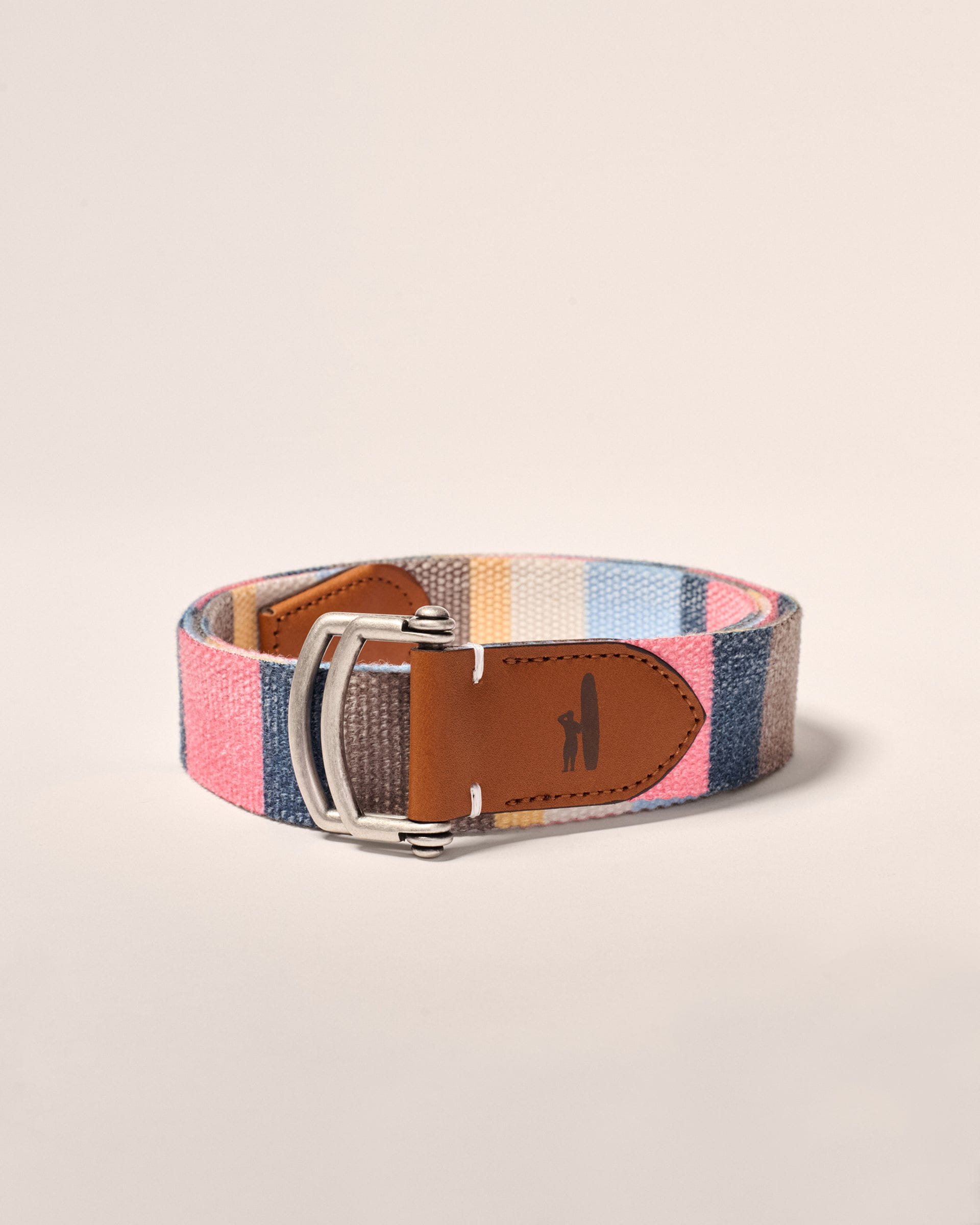 Johnnie-O Bowen D-Ring Canvas Striped Belt