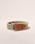 Johnnie-O Brentwoods Washed Canvas Belt, Light Khaki