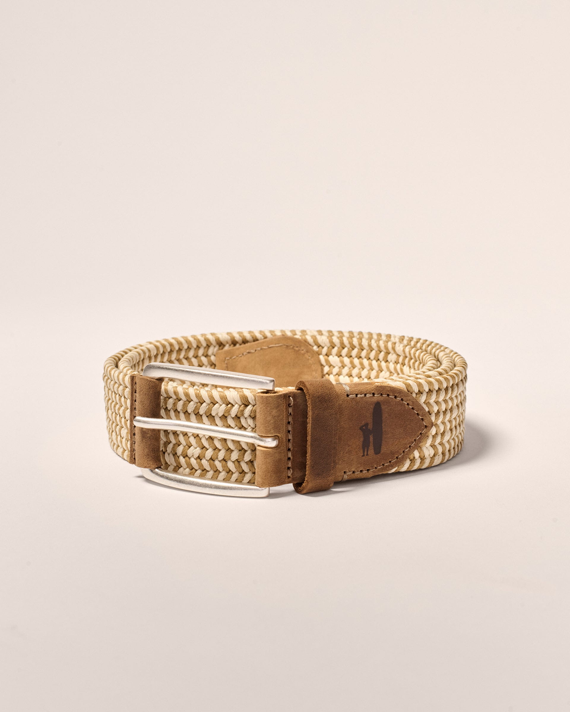 Johnnie-O Cotton Stretch Belt, Wheat