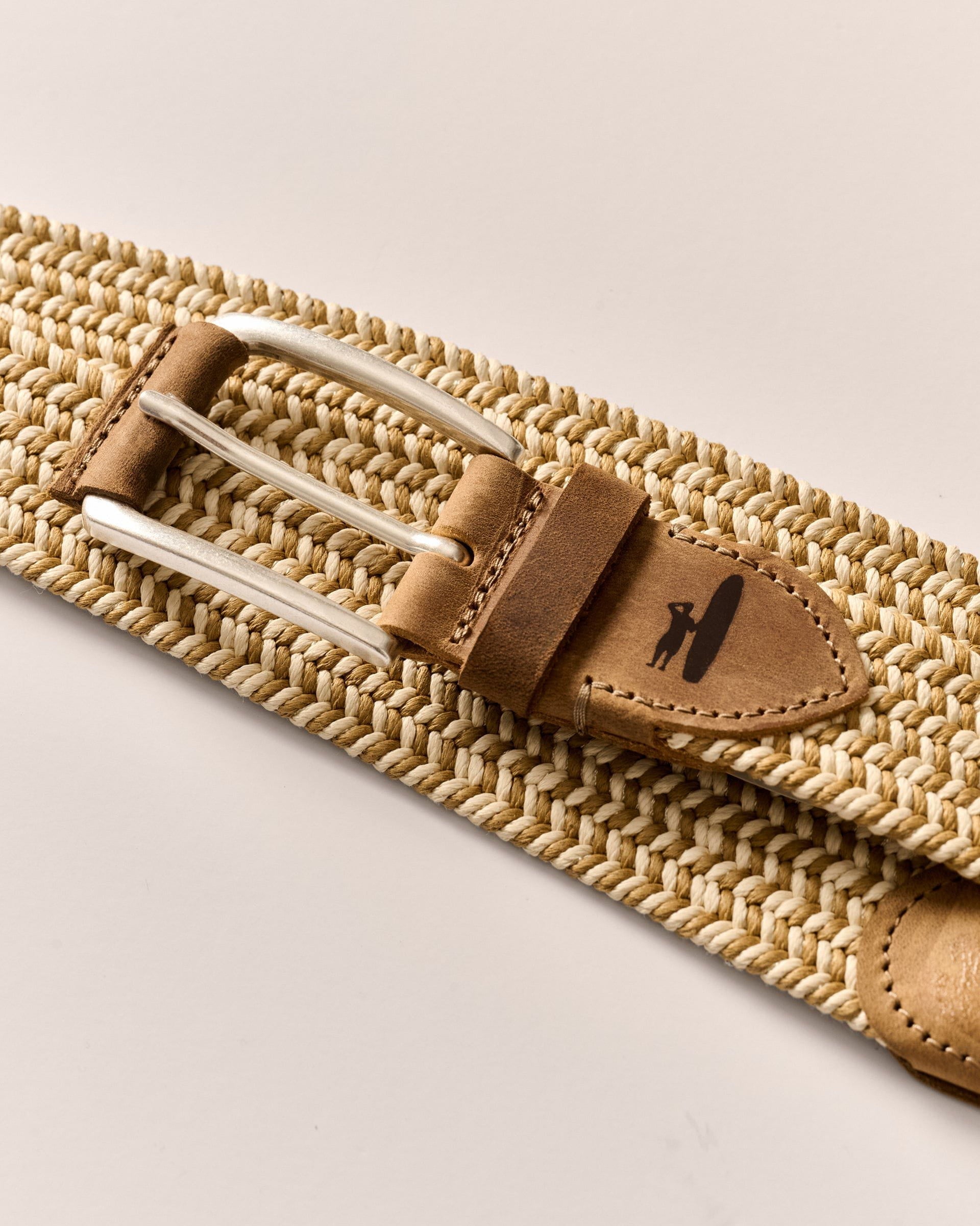 Johnnie-O Cotton Stretch Belt, Wheat