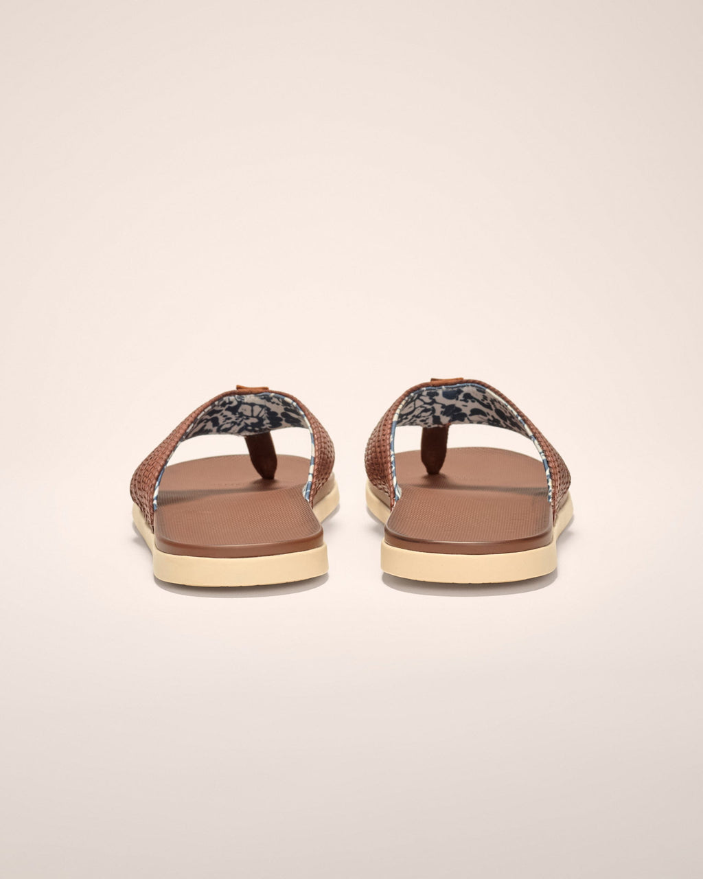 Johnnie-O Boardwalk Woven Faux Leather Sandal, Tan