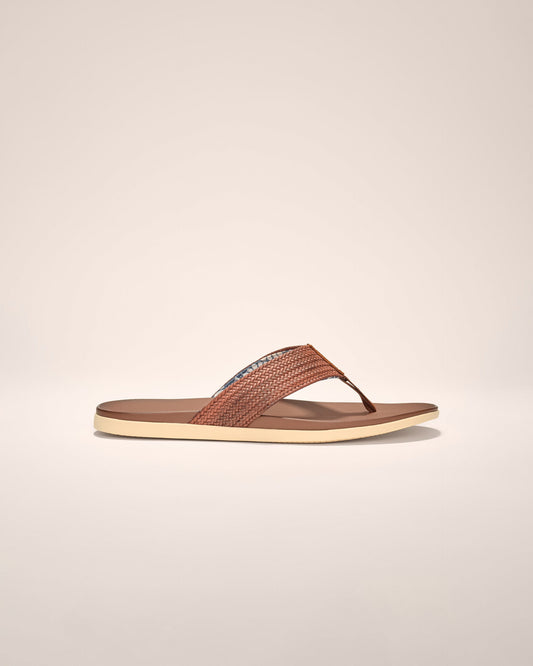 Johnnie-O Boardwalk Woven Faux Leather Sandal