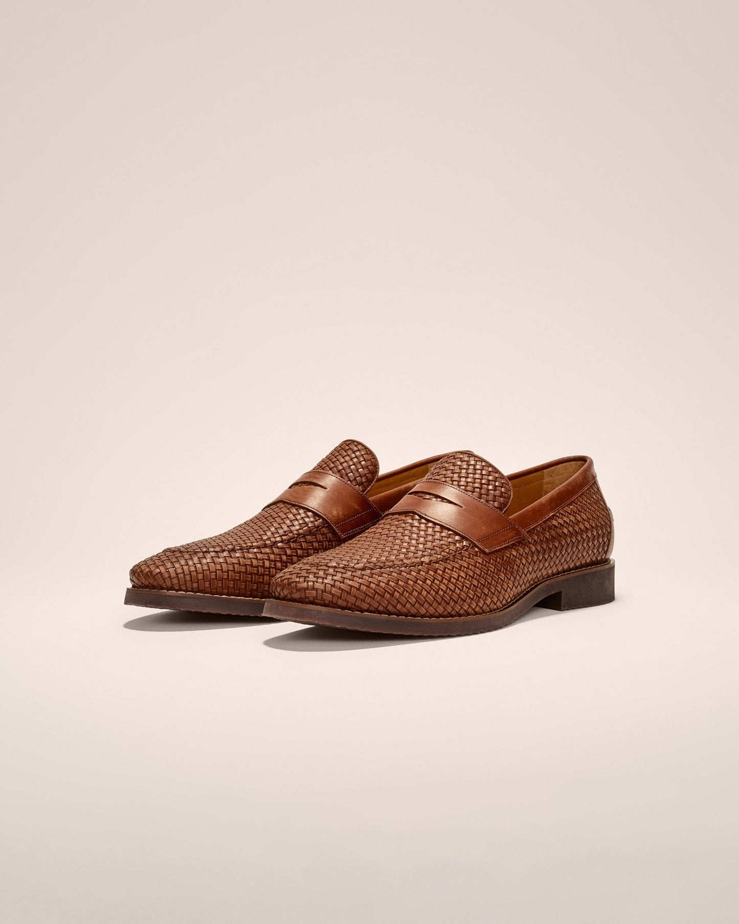Johnnie-O J-Flex Coronado Woven Leather Penny Loafer