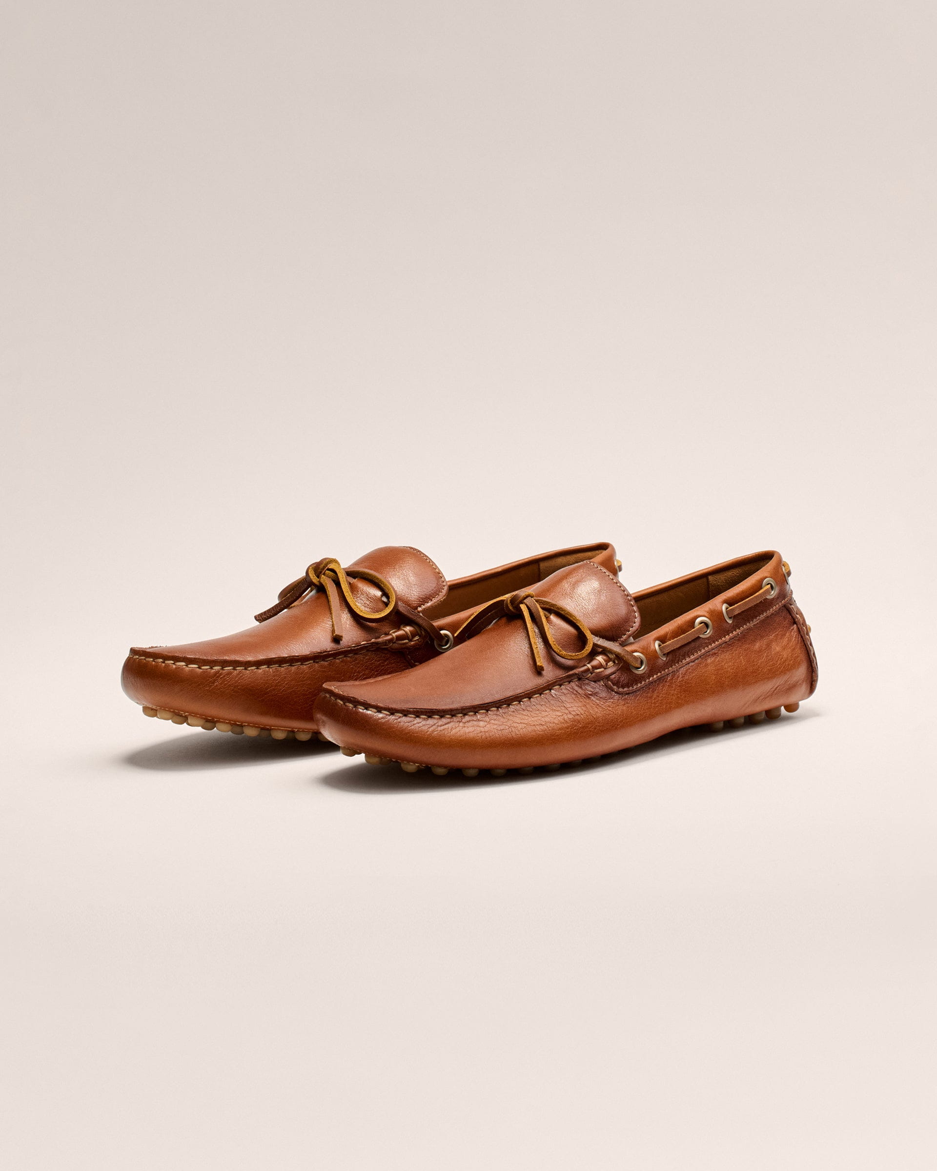 Johnnie-O Leather Getaway Driver, Cognac