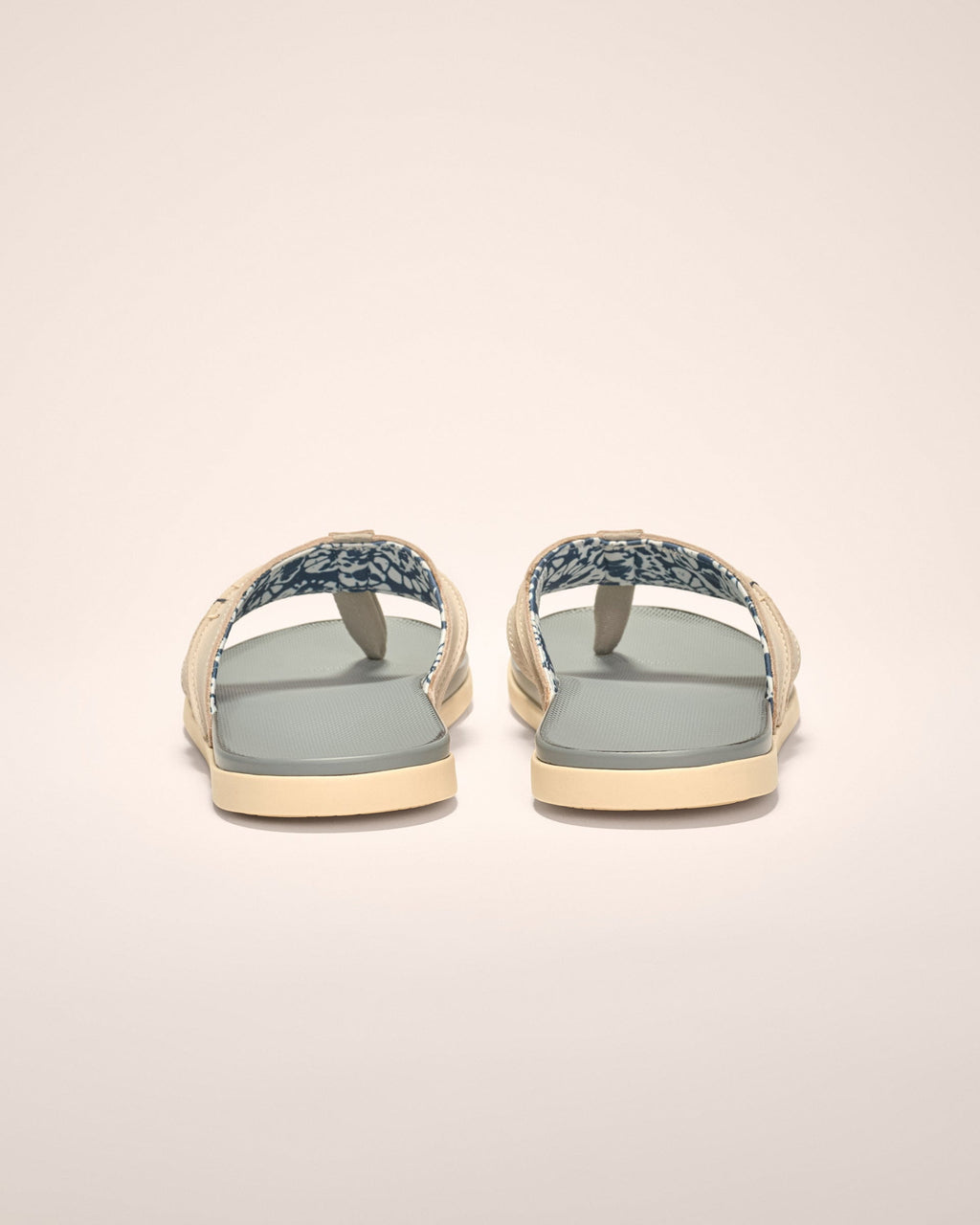 Johnnie-O Starboard Leather Sandal, Gray