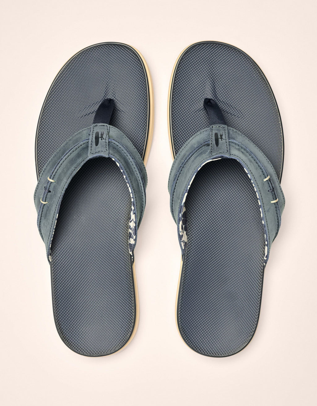 Johnnie-O Starboard Leather Sandal, Navy