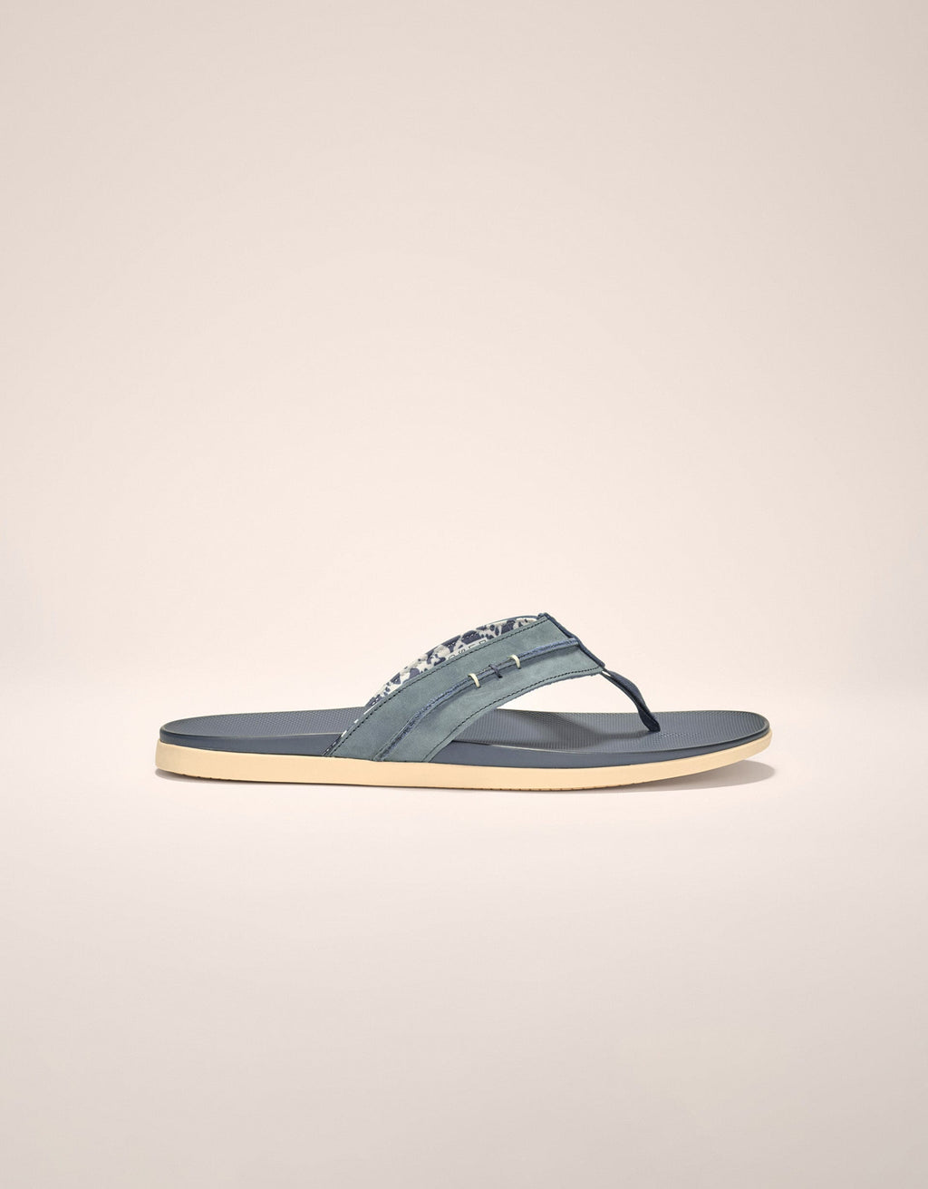 Johnnie-O Starboard Leather Sandal, Navy