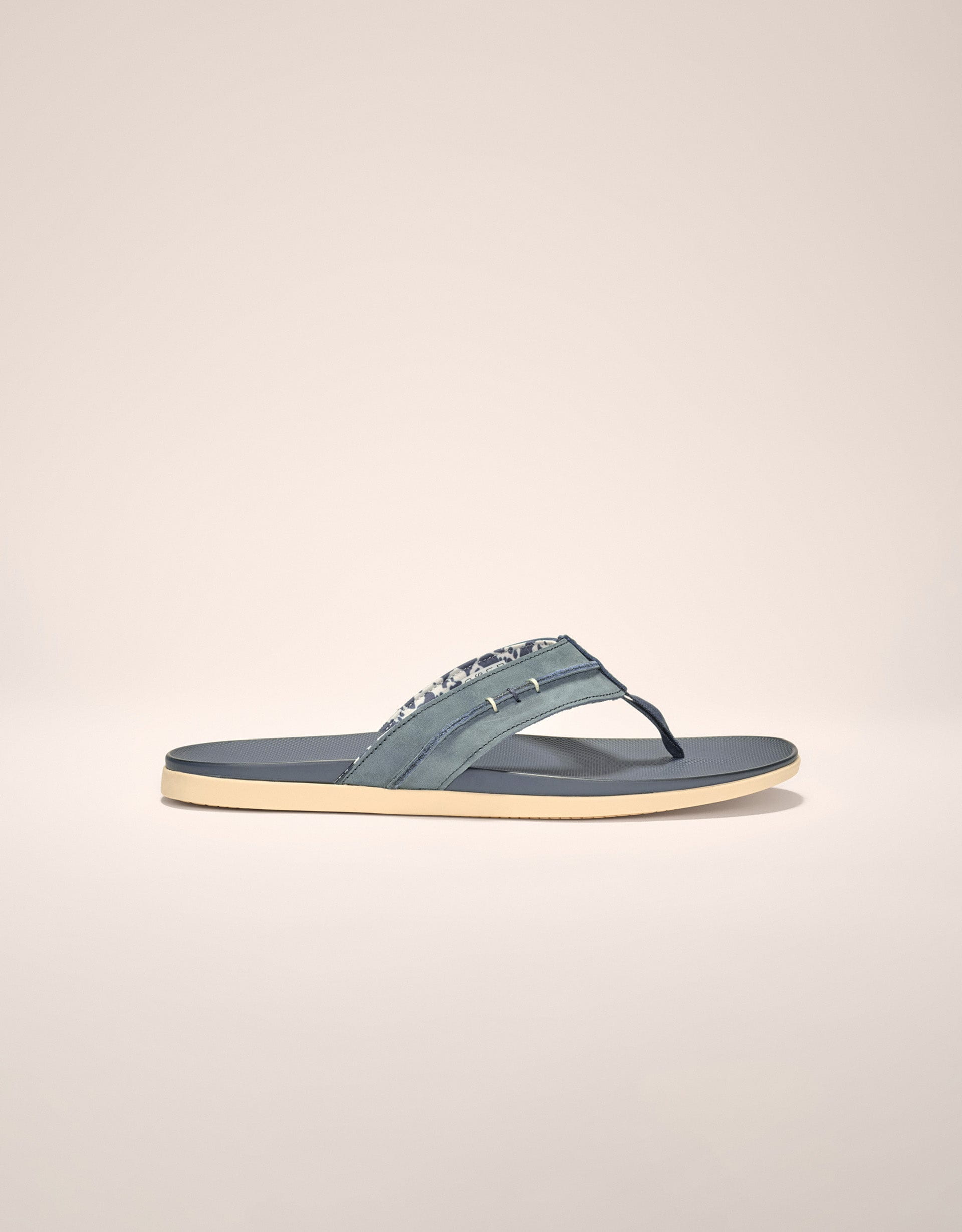 Johnnie-O Starboard Leather Sandal, Navy