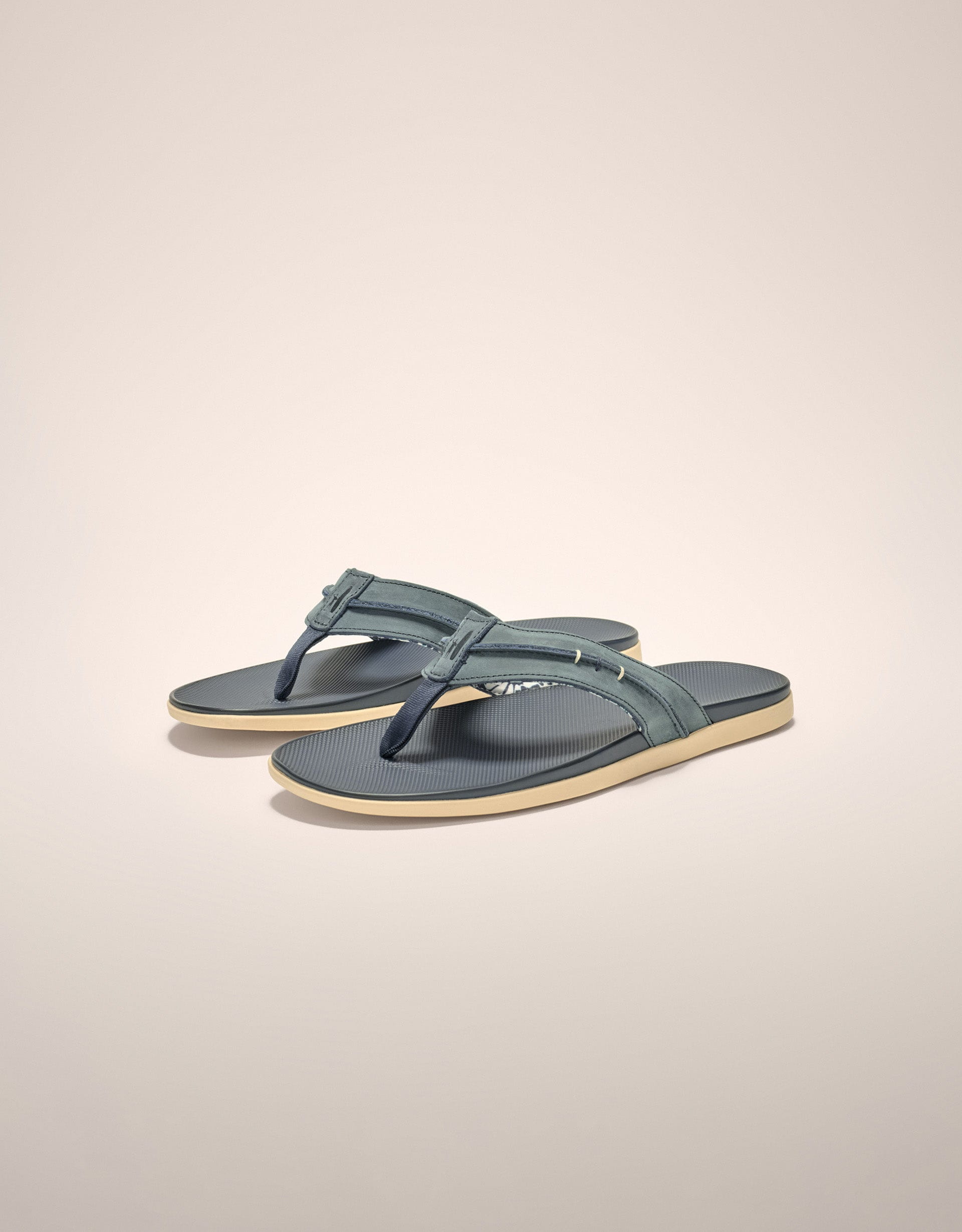 Johnnie-O Starboard Leather Sandal, Navy