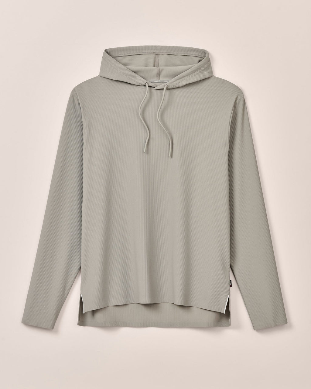 Johnnie-O Hoppin Ribbed Knit Performance Hoodie, Seal