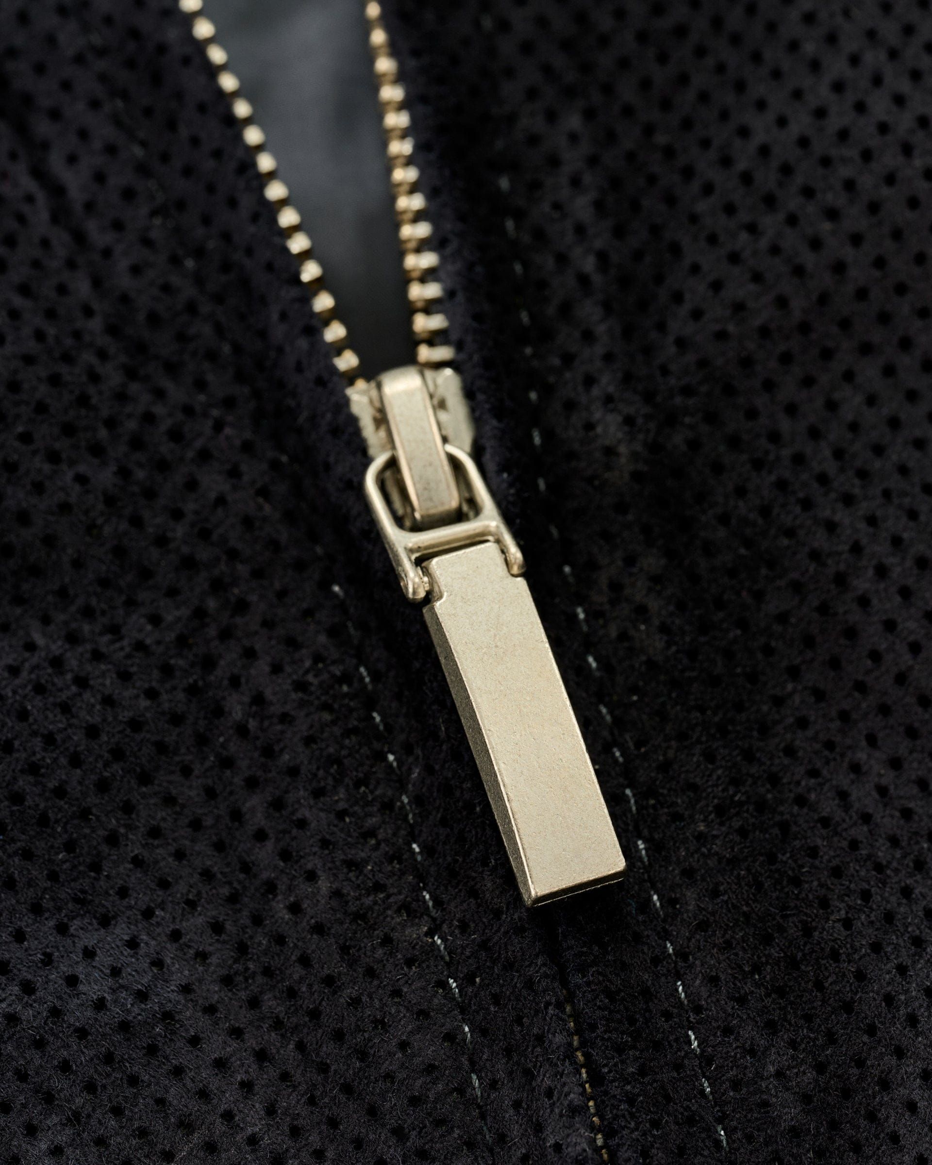 Johnnie-O Agnelli Suede Mixed Media Jacket, Navy