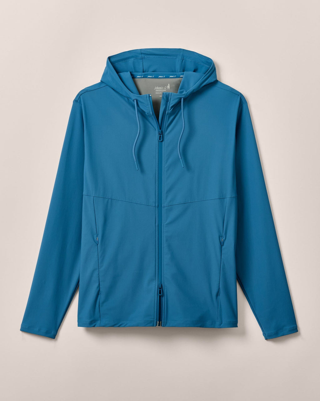 Johnnie-O Marshal Featherweight Hooded Jacket, Barrels Blue