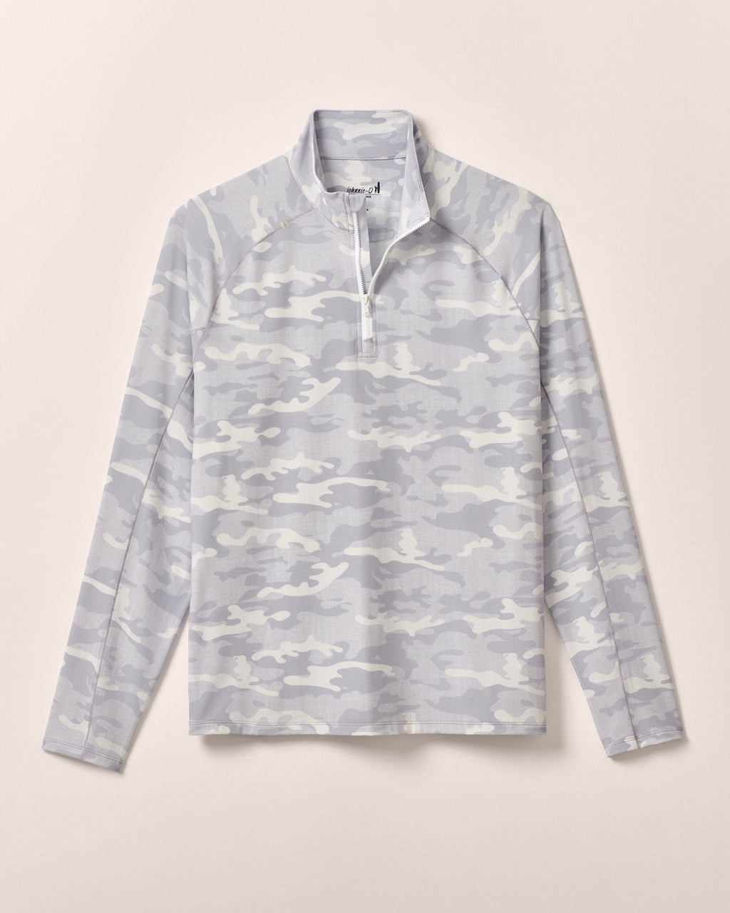 Johnnie-O Patton Performance Camo 1/4 Zip Pullover, White