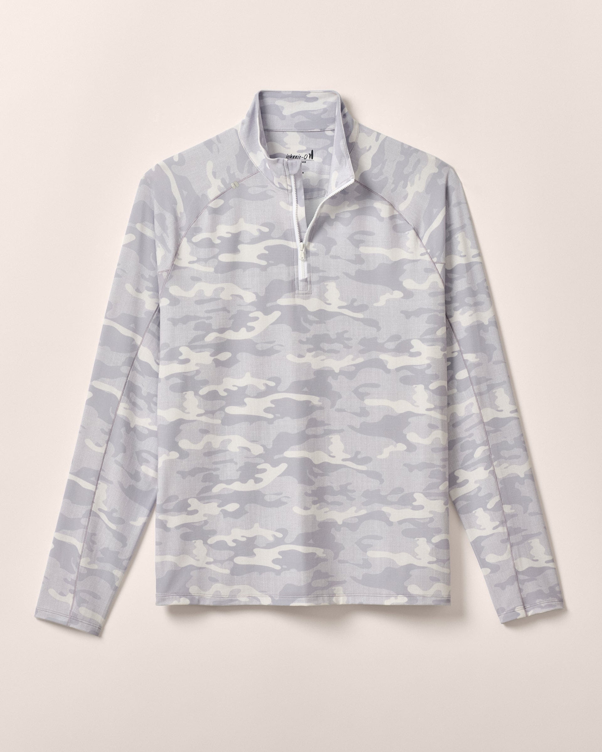 Johnnie-O Patton Performance Camo 1/4 Zip Pullover, White
