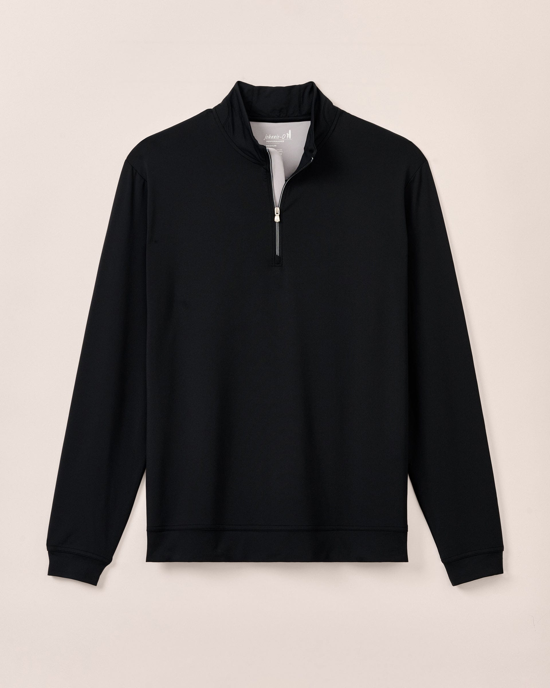 Johnnie-O Motion Performance 1/4 Zip, Black