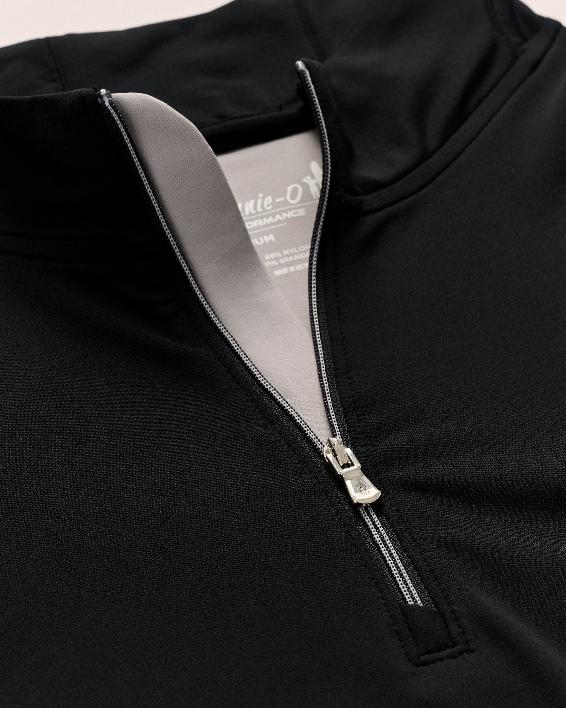 Johnnie-O Motion Performance 1/4 Zip, Black