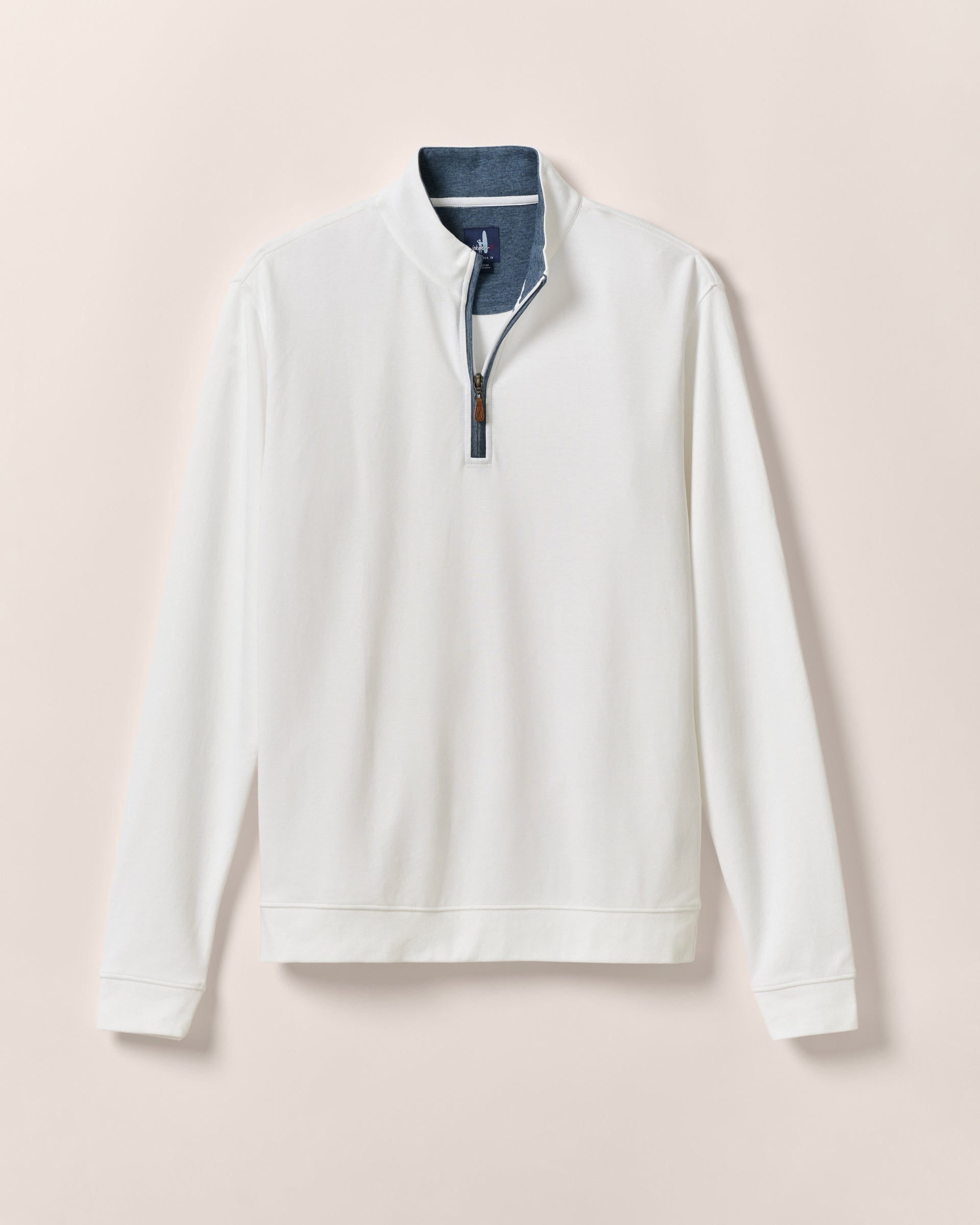 Johnnie-O Sully 1/4 Zip Pullover, White