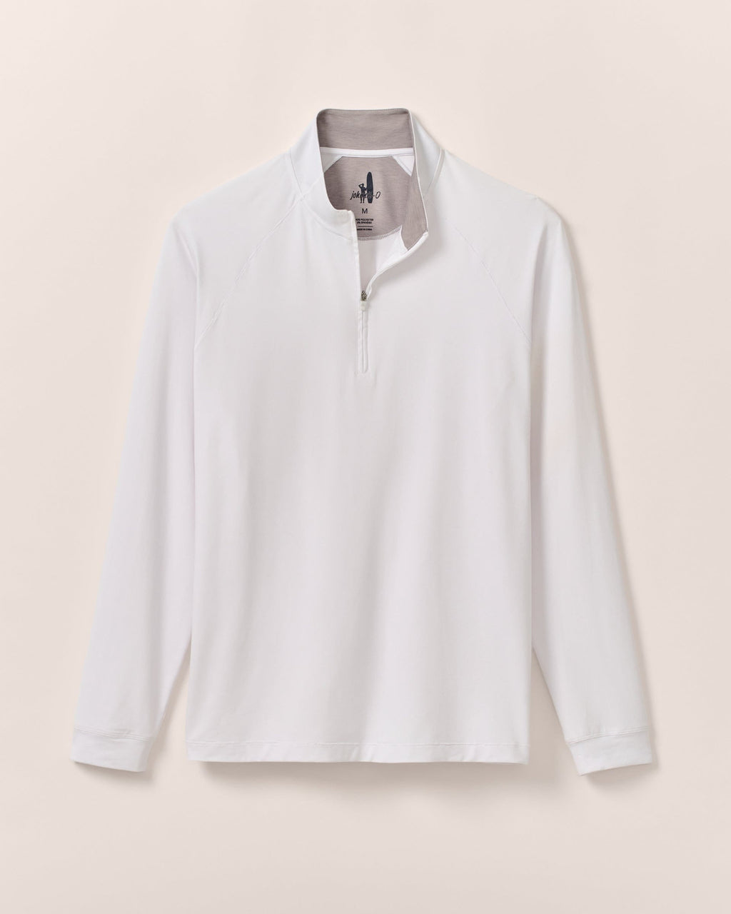 Johnnie-O Freeborne Performance 1/4 Zip Pullover, White