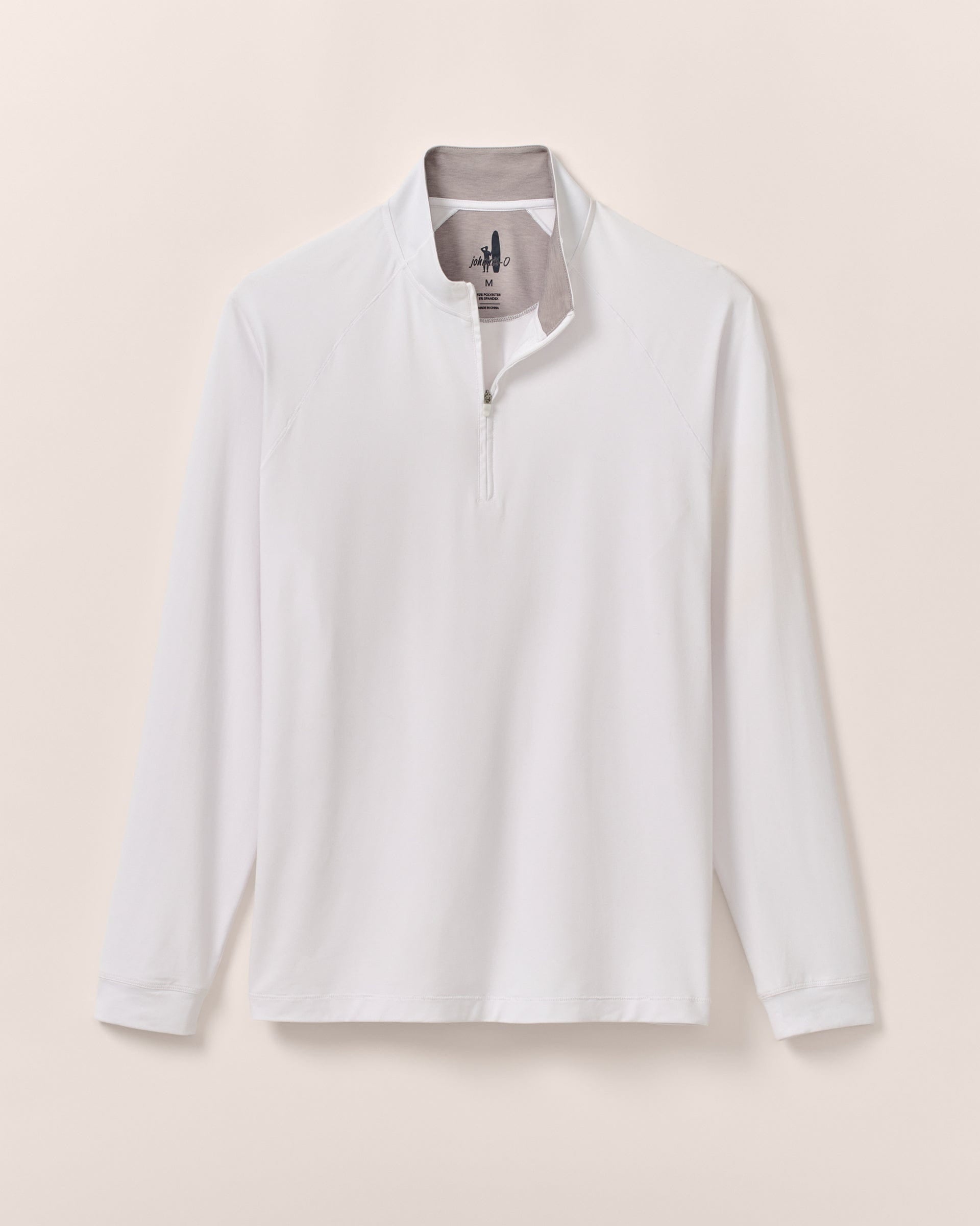 Johnnie-O Freeborne Performance 1/4 Zip Pullover, White