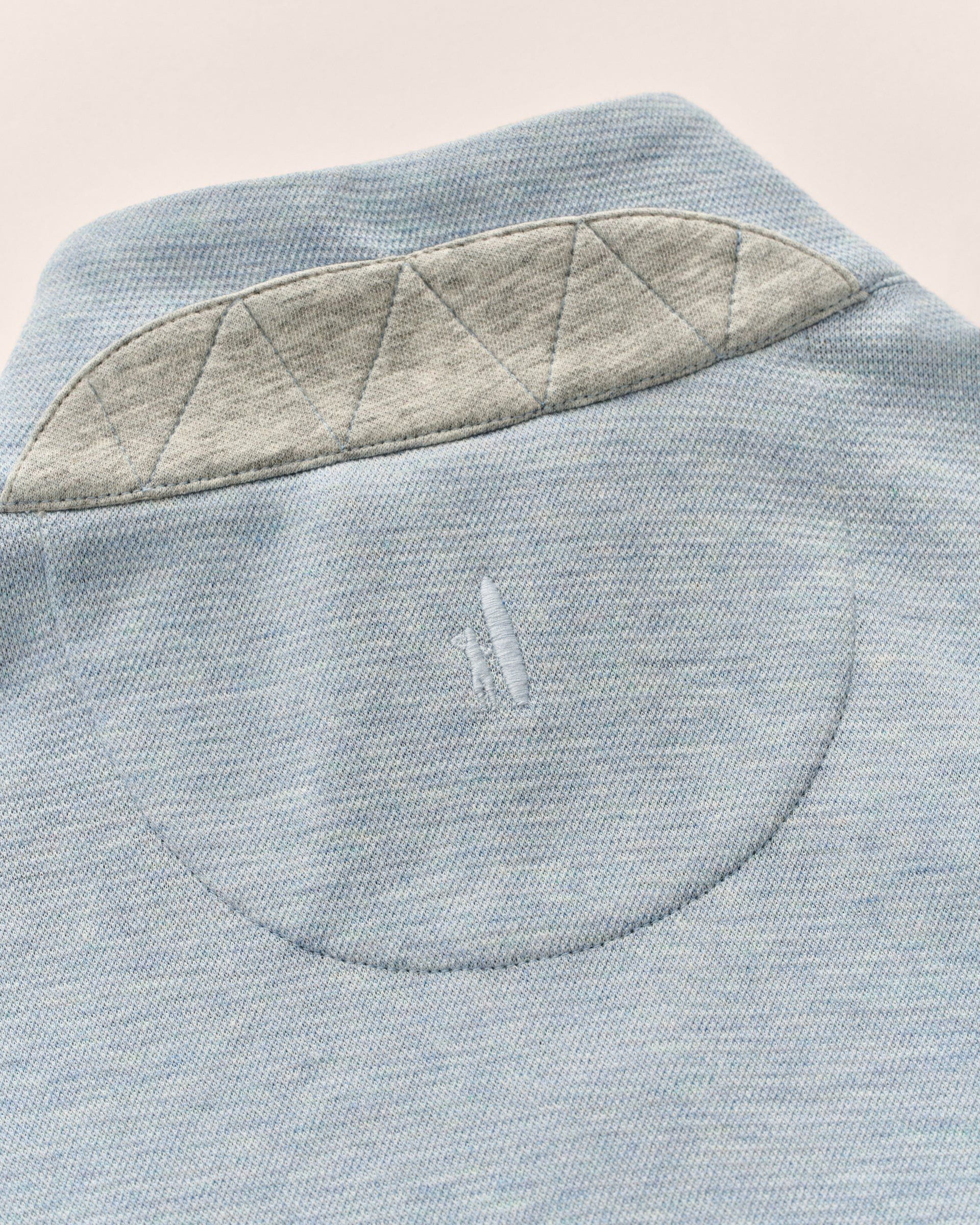 Johnnie-O Hanks Lightweight Textured 1/4 Zip Pullover, Maliblu