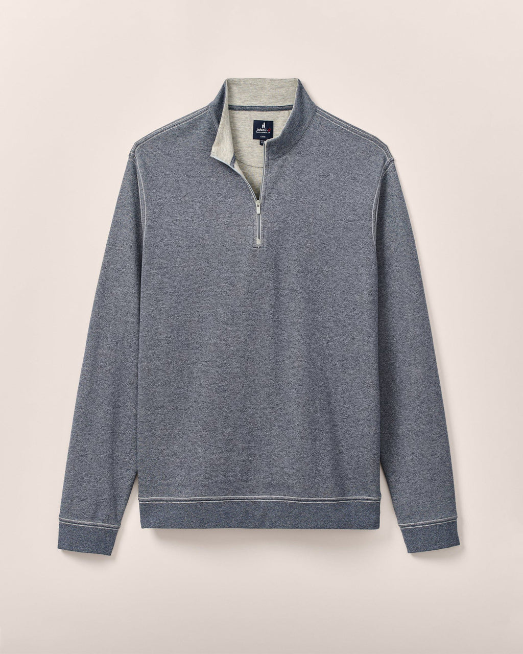 Johnnie-O Hanks Lightweight Textured 1/4 Zip Pullover, Navy