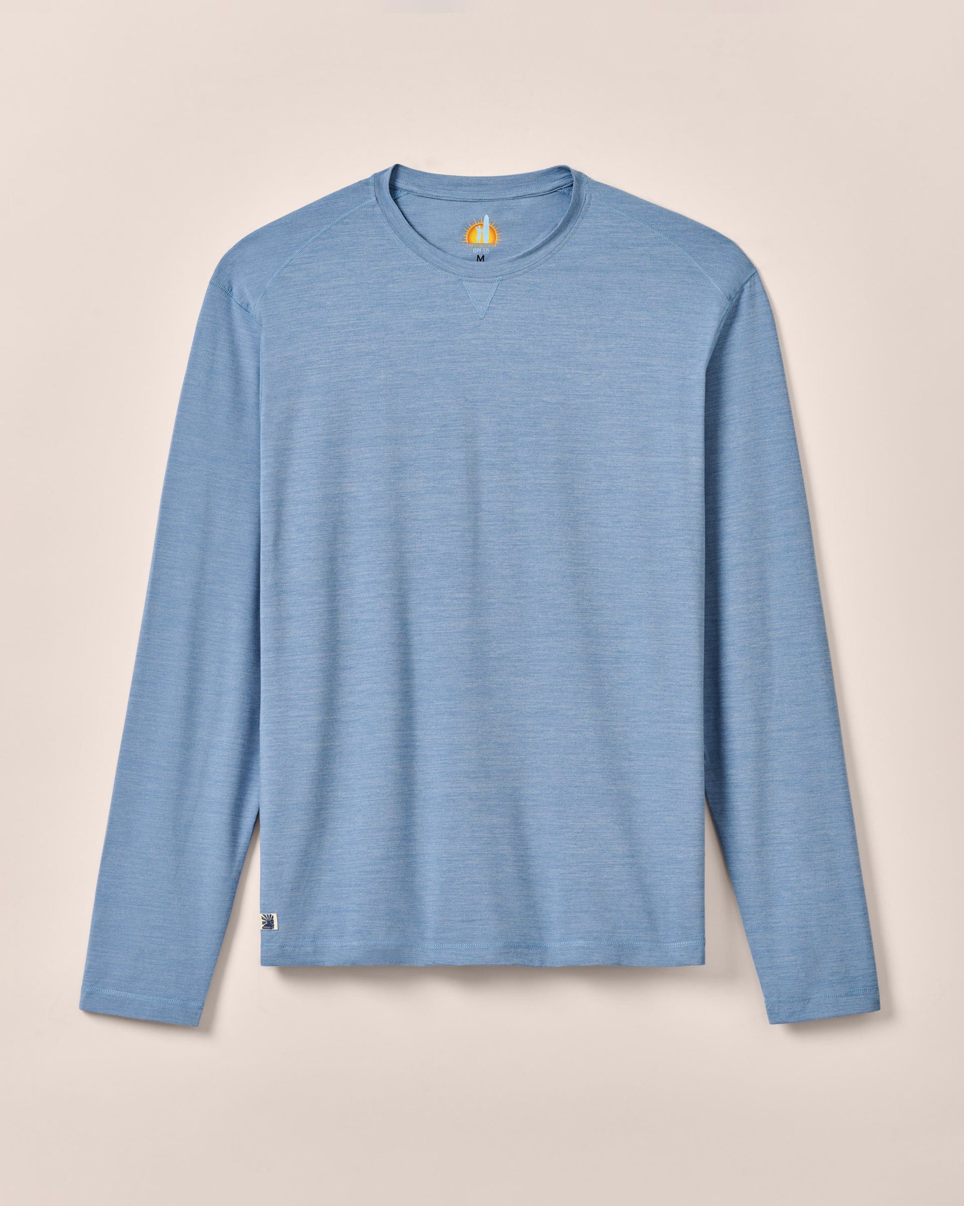 Johnnie-O Basin Performance Crew Neck Sun Shirt, Tide
